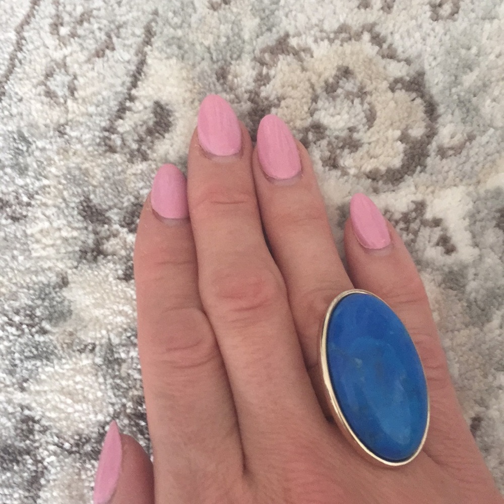 Blue stone ring